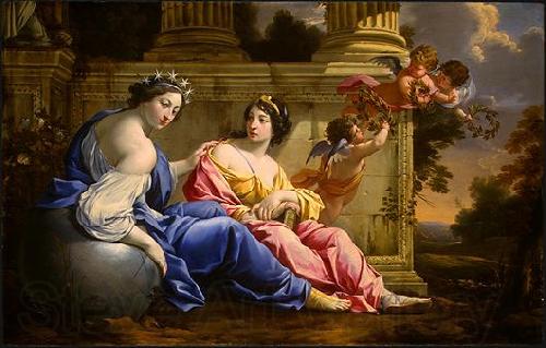 Simon Vouet The Muses Urania and Calliope